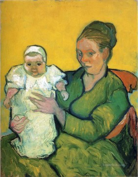 catharina hooft with her nurse Painting - Mother Roulin with Her Baby Vincent van Gogh